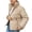 Khaki, variant on BLACK AND FRIDAY UP TO 50% OFF Toonshare Thicken Winter Padded Jacket Bulk-free Women's Stylish Slimming Thickened Warm Long Sleeve Down Jacket Long Sleeve Cotton Jacket Khaki M