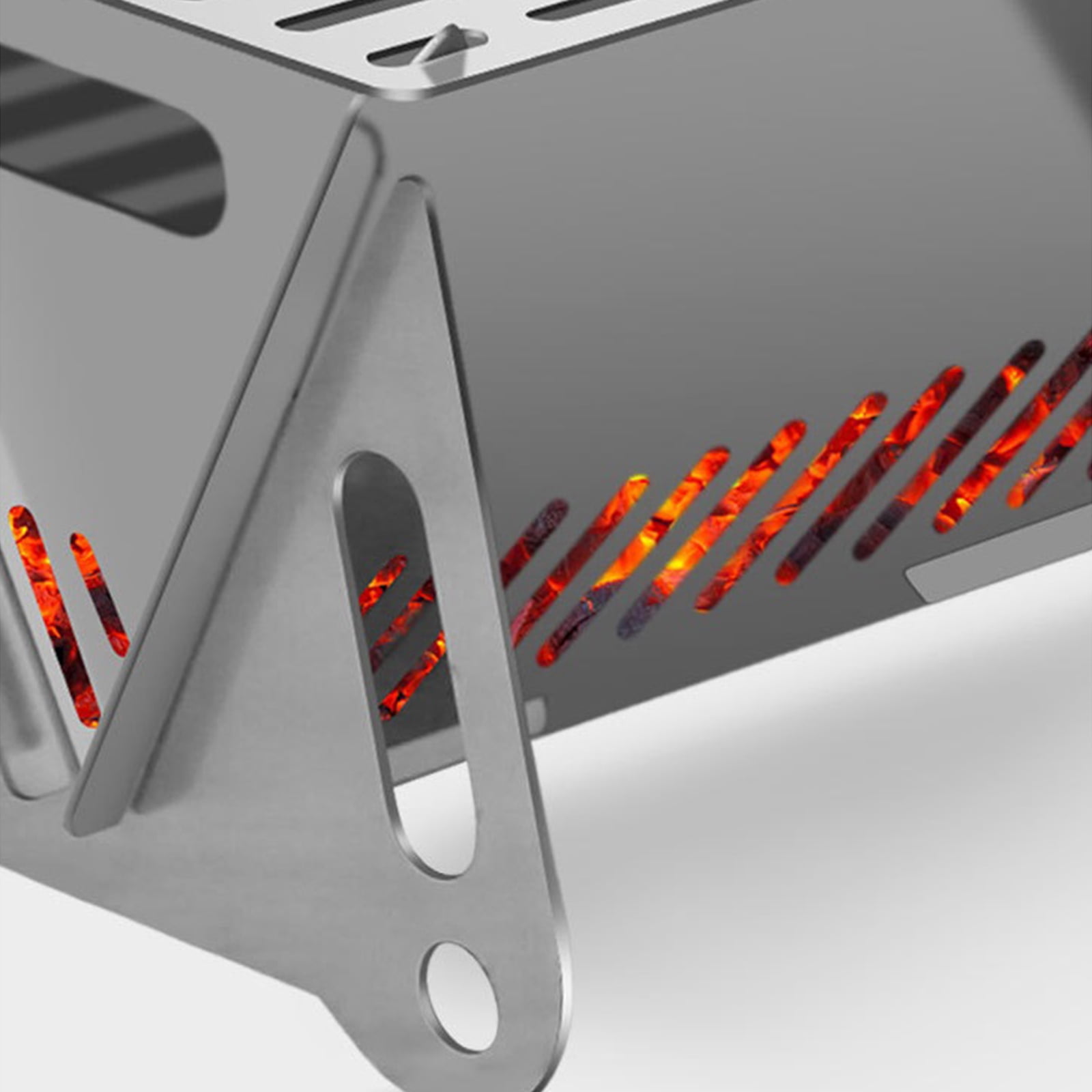 WINDLAND BBQ Grill Charcoal Folding Card Grill BBQ Stove For Camping Picnics Hiking Party
