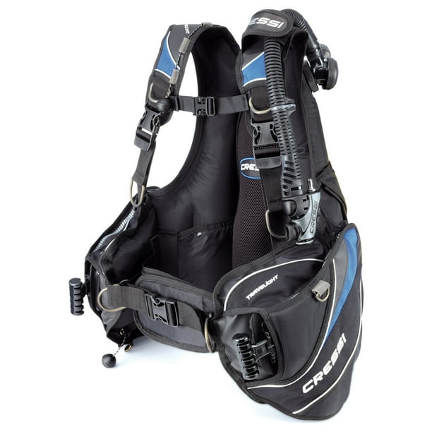 Chaleco BCD CRESSI Travelight Buceo Tecnico Negro/Azul Talla S