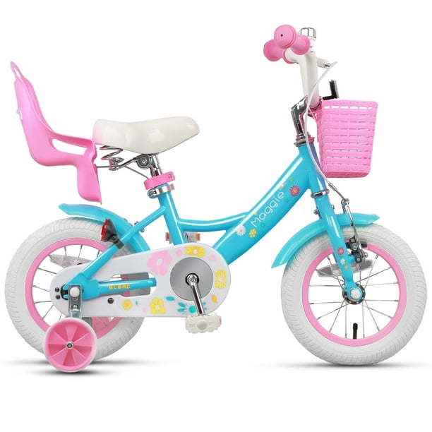 Glerc Maggie 12 inch Kids Girls Bike for Ages 2-4 Years Child,Blue