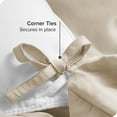 thumbnail image 5 of Bare Home Organic Cotton Duvet Cover Set, 300 Thread Count, Percale Weave, Full/Queen, French Beige, 5 of 5