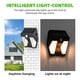 thumbnail image 5 of Lámpara solar de pared para exteriores con sensor de movimiento, LED blanco cálido, resistente al agua IP65, material ABS ignífugo negro para jardín, patio, cerca (1 unidad), 5 of 7