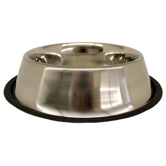 Indipets Stainless Steel No-Tip Dog Bowl 64 OZ