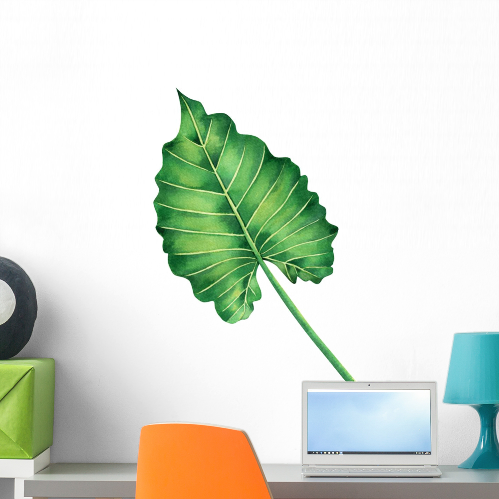 Big Green Palm Leaf Wall Decal Wallmonkeys Peel and Stick Graphic (24