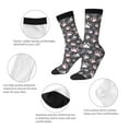 thumbnail image 4 of Lukts Colorful Paws Of Dog Pattern Womens Crew Soft Moisture-wicking Socks,Moisture Control Crew Socks,Mid Calf Socks, 4 of 6