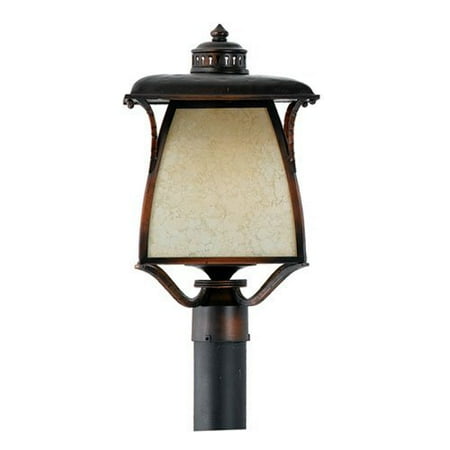 Quoizel CZ9011BD Cozy Cottage 19-Inch Large Post Lantern, Burnished Copper Finish