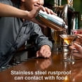 thumbnail image 4 of relayinert Stainless Steel Cocktail Shaker Drinks Wine Maker Martini Mixer for Bar Home with Strainer, 550ml, 4 of 7