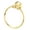 Polished Brass, variant on Alno A7740 Nicole 7" Round Solid Brass Bathroom Towel Ring - Brass