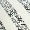 thumbnail image 3 of Black Ivory Alternate Striped Throw Pillow, 3 of 8