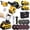 Luxury model+battery * 2 with toolbox, variant on DGB Heavy-Duty Cordless Angle Grinder, Professional Brushless Power Grinder for Metal Cutting, Grinding, Sanding & Polishing, Durable Handheld Tool for Industrial & DIY Use