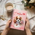 thumbnail image 3 of Happy Valentine's Day Cavalier King Charles Spaniel holding flowers Spiral Bound Journal Dog Lover Gifts 5x7in Spiral Notebook - 3005, 3 of 5