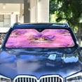 thumbnail image 5 of Foldable Car Windshield Sunshade UV Sun Visor Protector Blocks UV Rays Keeps Vehicle Cool 55x27.6 Inch Adorable Orange Cat Pattern, 5 of 8
