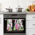 thumbnail image 4 of Yayeee 100% Cotton Hand Towels for Bathroom 16" x 28" Soft Absorbent Kitchen Towel, Abstract Geometric, 4 of 7