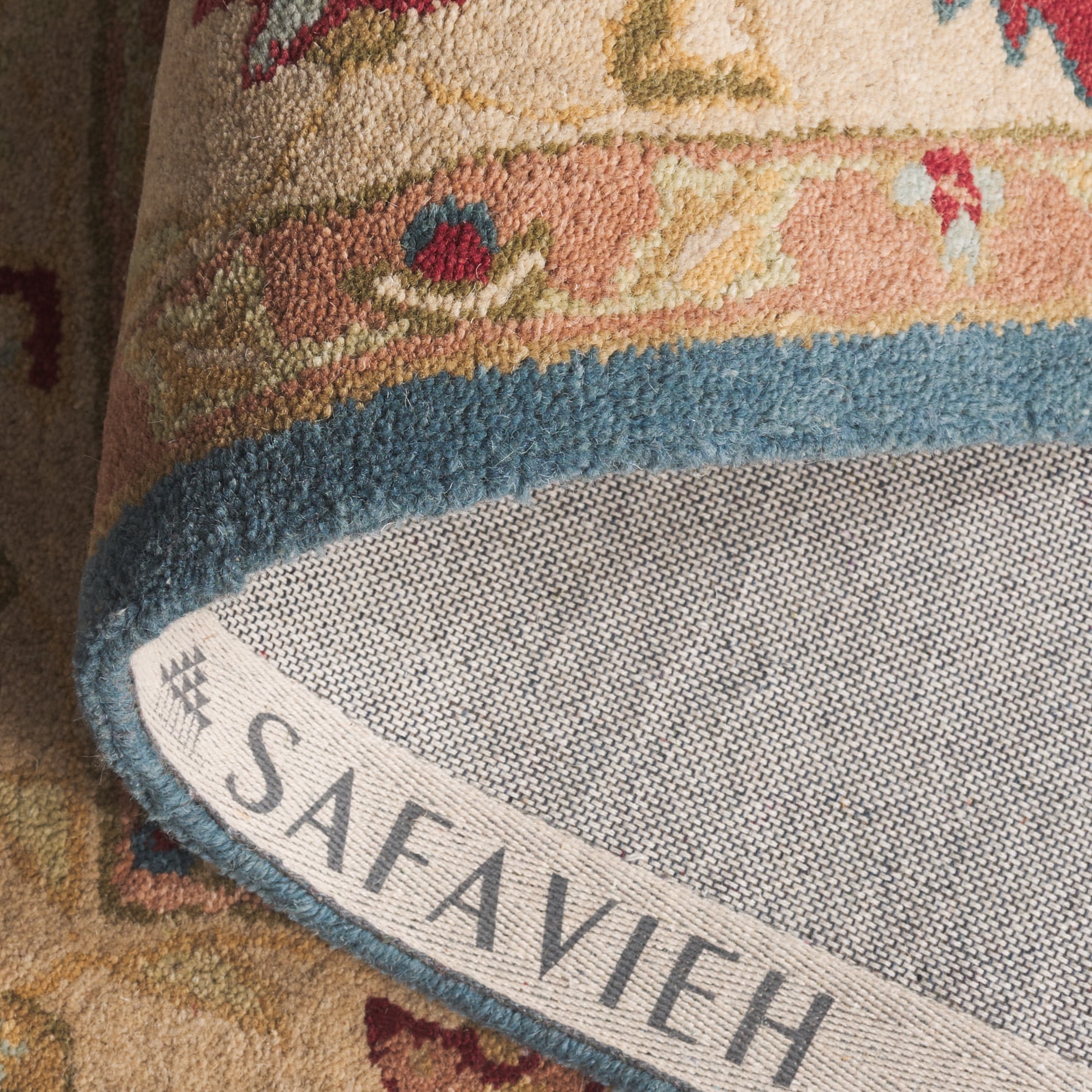 SAFAVIEH Antiquity Anderson Oriental Wool Runner Rug, Blue/Beige, 2'3" x 12'