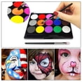 thumbnail image 3 of Kit de pintura facial, no tóxico e hipoalergénico, colores de maquillaje para niños, kit de pintura facial profesional TUNC Sencillez, 3 of 5