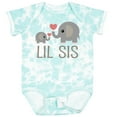 thumbnail image 3 of Inktastic Little Sister Elephant Girls Baby Bodysuit, 3 of 5