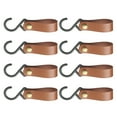 thumbnail image 3 of UNTERING 8Pcs Leather S Hook Leather Hook, S Hook S Shaped Hook Coat Hook for Hanging, Camping Hook Hanger Hook for Hanging, 3 of 7