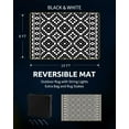thumbnail image 2 of Outdoor Rug x RV Camping Mat Outdoor CarpetPatio Camper Backyard Rug with Led Strip Light Reversible Geometric Picnic Deck Balcony Foldable Rugs &, 2 of 6