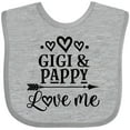 thumbnail image 3 of Inktastic Gigi and Pappy Love Me Girls Baby Bib, 3 of 4