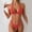 *Red, variant on ClodeEU Women's Polka Dot Halter Two Piece Bikini Swimsuit Set,High Cut Low Rise Bathing Suit for Beach Pool Brown,Womens Plus S