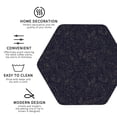 thumbnail image 3 of Lsque Beautiful Roses Pattern 4" Drink Coasters Set of 4, PVC Leather Absorbent Coasters, Table Coaster Set Decorative Coffee Cup Coasters Housewarming Gift -Hexagon, 3 of 6