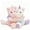 Unicorn-Pink&White, variant on MorisMos Weighted Elephant Stuffed Animals Set,Stuffed Elephant Pair,Long-Arms Hugging Elephant Plush Toys