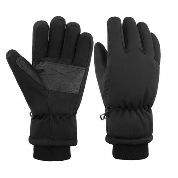 Waterproof Kids Ski Gloves Insulated Warm Winter Gloves Split Finger Design For Cold Weather Outdoor Activity