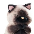 thumbnail image 3 of hengtong Stuffed Animal Kitten Siamese Cats for Home Decoration 40cm, 3 of 6