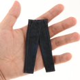 thumbnail image 1 of Jeans para Figuras de Acción Escala 1/12, Ropa de Muñeca Hecha a Mano, Ropa en Miniatura para Modelo de Muñeca de 6 Pulgadas, Accesorios de Figuras de azul negro, 1 of 8