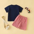 thumbnail image 3 of HCNTES Toddler Boy 4th of July Patriotic Clothes Set, Car Embroidered T-Shirt & Plaid Shorts 2Pcs Independence Day Outfits 6 12 18 24M 2T 3T, 3 of 6