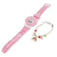 thumbnail image 3 of 1 juego de relojes con diseño de unicornio, relojes luminosos de dibujos animados para niños con pulsera, 3 of 3