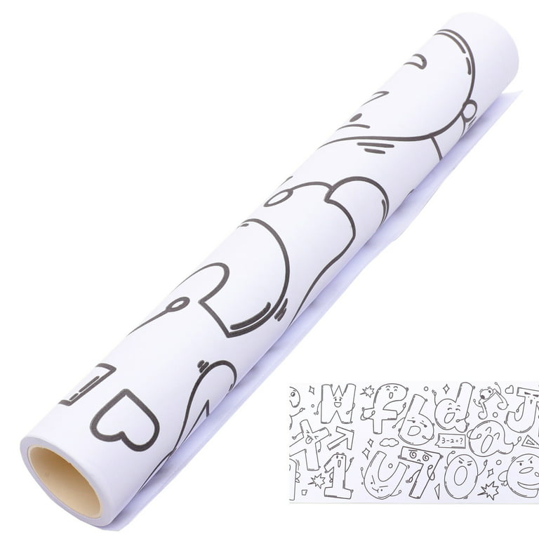  TEHAUX 2pcs Roll Children's Graffiti Scroll Sticky Drawing  Paper Kids Drawing Paper Kids Art Easel Sketch Paper Crafts for Kids Paint  Paper for Kids Kid Drawing Baby Plate Coloring : Arts