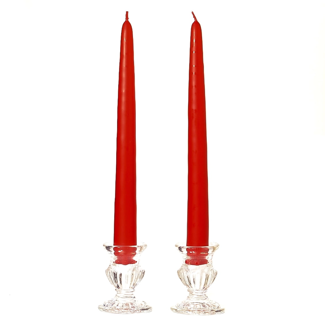Tapered Red Long Dinner Candles X 6.
