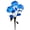 Blue*1PC, variant on Solar Hydrangea Flower Light, 28.35 Inch Tall Single Stem with 3 LED Blooms, 15H Long-Lasting Light, IP65 Waterproof Outdoor Stake Light, Solar Fairy Light for Yard, Pathway & Patio Decor