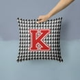 thumbnail image 2 of Carolines Treasures CJ1021-KPW1414 Monogram - Initial K Houndstooth Decorative   Canvas Fabric Pillow CJ1021 14Hx14W, 2 of 4