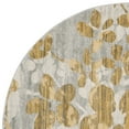 thumbnail image 4 of SAFAVIEH Evoke Pavel Floral Area Rug, Grey/Gold, 6'7" x 6'7" Round, 4 of 6