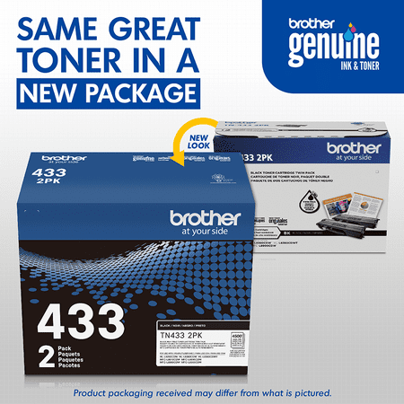 Brother - TN433 2PK 2-Pack High-Yield Toner Cartridges - Black
