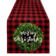thumbnail image 3 of Camino de mesa con estampado de árbol de Navidad, bandera para cocina, 3 of 4
