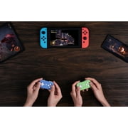 8Bitdo Micro Bluetooth Gamepad Pocket-sized Mini Controller for Switch, Android, and Raspberry Pi, Supports Keyboard Mode (Blue)