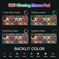 thumbnail image 5 of Cartoon Dog Oil Printing Wireless Charging RGB Gaming Mouse Pad Large Keyboard Mat Rubber Base 13 Light Modes, 5 of 6