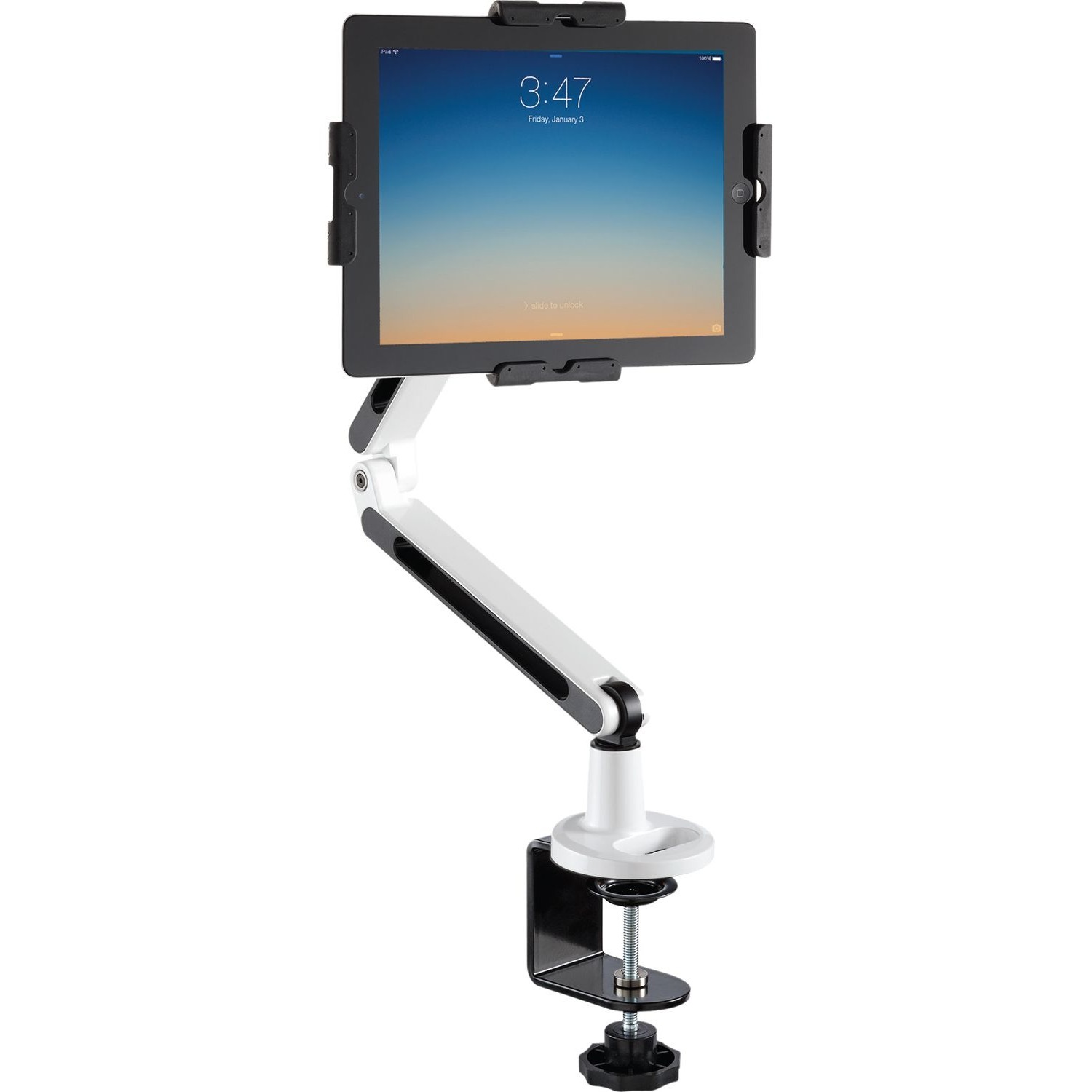 PadDock Pivot Dual Arm Locking Tablet Stand