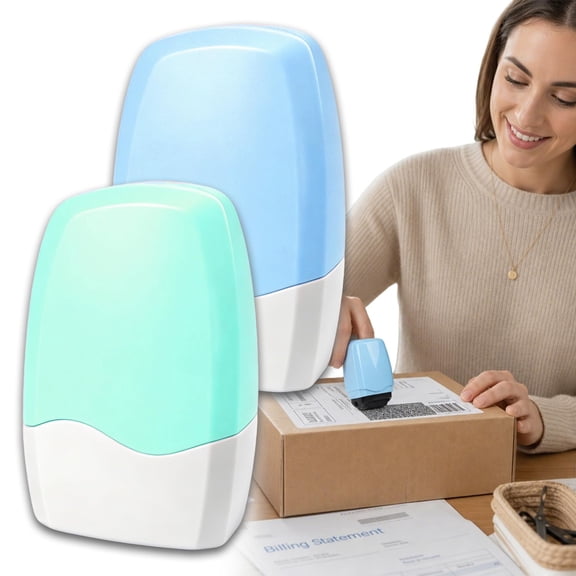 Privacy Protection Roller Stamp, Security Identity Theft Concealer Stamp, Reusable Cover Up Tool for Mail Documents