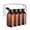 brown, variant on 4pcs 100ml Leak Proof Travel Bottles for Toiletries Reusable Shampoo and Conditioner Containers Plastic Squeeze Bottles