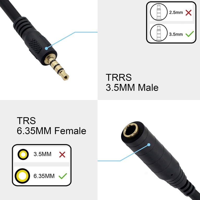 Connecteurs Jack 3.5mm TRRS 4 Pôles Mâle X2 - Haut De Gamme Pour DIY Audio, Neuf