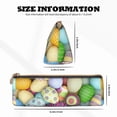 thumbnail image 2 of Rocae Colorful Easter Eggs for Leather Pencil Case - Zippered Pen Case Stationery Bag Zipper Pouch Pencil Holder For Men Women Businessmen And Artists, 2 of 5