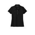thumbnail image 3 of MERCER+METTLE Women's Stretch Pique Polo | Short Sleeve Collared Shirt for Women, Casual Performance Polo for Work - Deep Black 2XL, 3 of 4