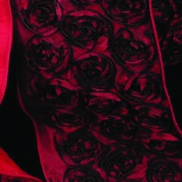 The Ribbon People Burgundy Red Contemporary Roses Wired Craft Ribbon 4" x 10 Yards