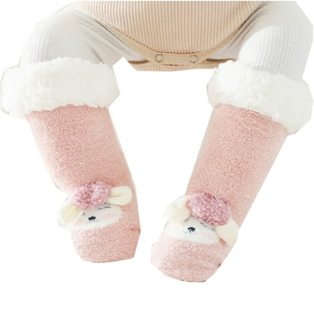 

Cathalem Boys Stuff Children s Long Tube Socks Lamb s Wool Baby Floor Socks Thickened Baby Socks Winter New Warm Thick Baby Sock Socks Pink 0-6 Months