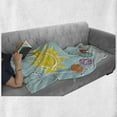 thumbnail image 6 of Space Soft Flannel Fleece Throw Blanket, Cartoon Sun Planets of Solar System Fun Celestial Chart Baby Kids Nursery Theme, Cozy Plush for Indoor and Outdoor Use, 60" x 80", Multicolor, by Ambesonne, 6 of 6
