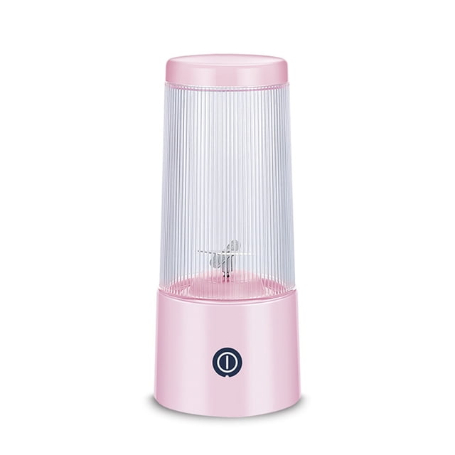 Graflsoa Portable USB Rechargeable Juicer Cup with 1500mAh Battery, 350ml Capacity, Lightweight Design, Pink (Model N8 Pro)